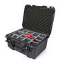 Nanuk 933 Waterproof Hard Case - Graphite - With padded divider set - View showing inside of case