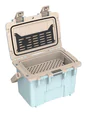 Peli 14QT Personal Cooler: Jungle Mist - Tan Open