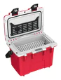 Peli 14QT Personal Cooler: Osha Red - White Open