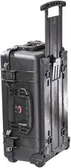 Peli 1510 case rear view with handle extended.