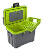 Peli 8QT Personal Cooler: Dark Gray - Green Open