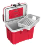 Peli 8QT Personal Cooler: Osha Red - White Open