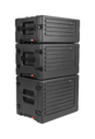 SKB 1SKB-R8SW 8U rSeries Shallow Rolling Rack Case with Wheels