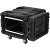 SKB 3SKB-R906U24 6U Roto Shock Rack 24 (61cm) Deep Rail To Rail with Wheels